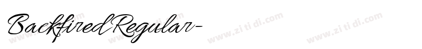 Backfired Regular字体转换 Backfired Regular字体转换